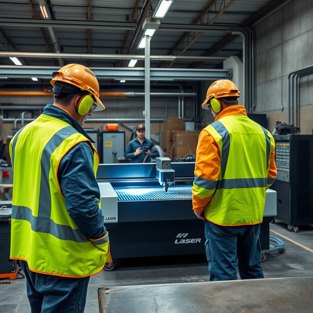 Workshop laser cutting with CO₂ machine